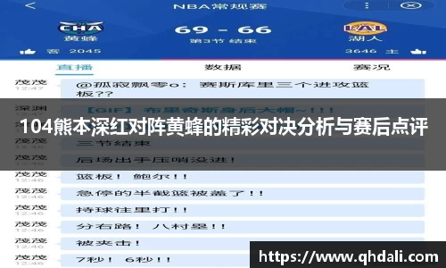 104熊本深红对阵黄蜂的精彩对决分析与赛后点评